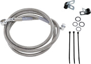 Drag Specialties Extended Length Stainless Steel Brake Line Kit Fits Harley-Davidson Softail Models 1999-2007