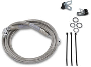 Drag Specialties Extended Length Stainless Steel Brake Line Kit Fits Harley-Davidson Dyna, Sportster Models 1988-2003