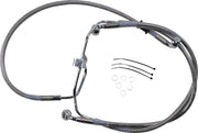 Drag Specialties Extended Length Stainless Steel Brake Line Kit Fits Harley-Davidson Dyna Models 2008-2015