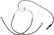 Drag Specialties Extended Length Stainless Steel Brake Line Kit Fits Harley-Davidson Dyna Models 2008-2015