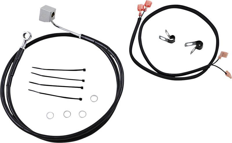 Drag Specialties Stainless Steel Brake Line Kit Fits Harley-Davidson Softail Models 1988-1999
