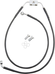 Drag Specialties Extended Length Black Vinyl Brake Line Kit #612135-6BLK
