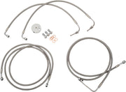 LA Choppers Stainless Steel Brake Line Kit Silver 30,5 cm - 35,5 cm (12" - 14") 30.5 cm - 35.5 cm Ape Hanger