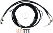 Black Braided Brake Line Kit Touring