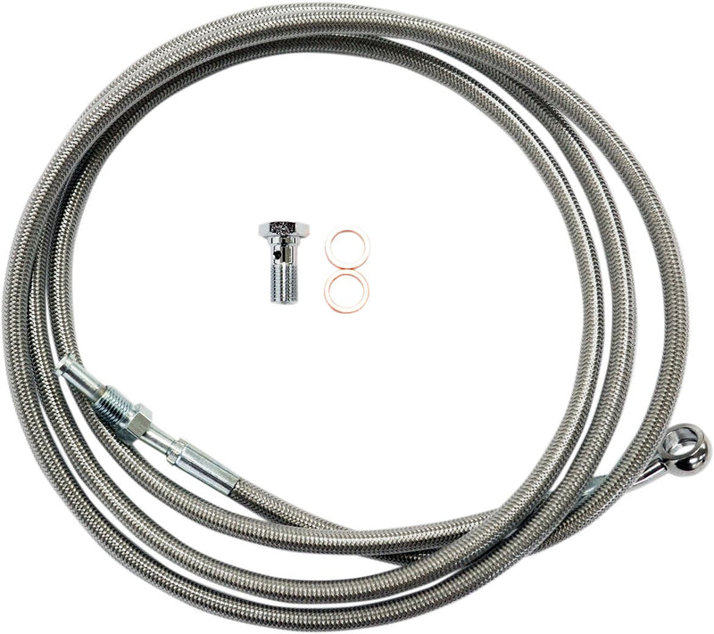 LA Choppers Clutch Line Cable Clear Hydraulic Stainless Steel #LA-8052C19