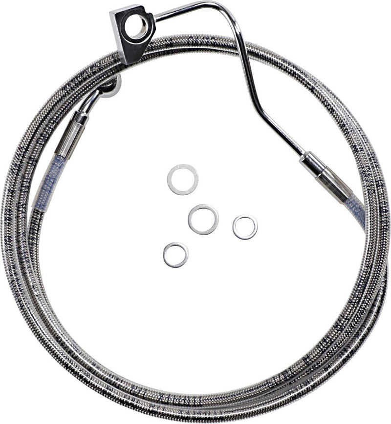 Drag Specialties Extended Length Stainless Steel Brake Line Kit #614220-6