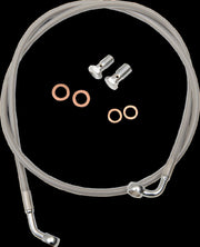 LA Choppers Stainless Steel Brake Line Kit Silver 46 cm - 51 cm (18" - 20") Ape Hanger