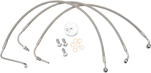 LA Choppers Stainless Steel Brake Line Kit Silver 30,5 cm - 35,5 cm (12" - 14") 30.5 cm - 35.5 cm Ape Hanger