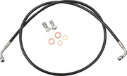 LA Choppers Black Braided Brake Line Kit 30,5 cm - 35,5 cm (12" - 14") 30.5 cm - 35.5 cm Front Ape Hanger Stainless Steel Vinyl #LA-8210B13B