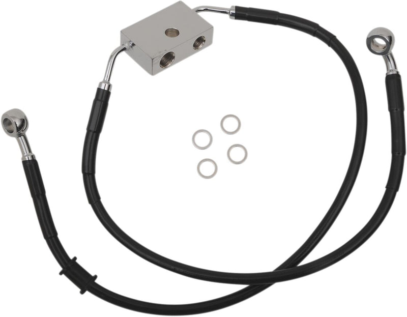 Drag Specialties Extended Length Brake Line #614743-2BLK