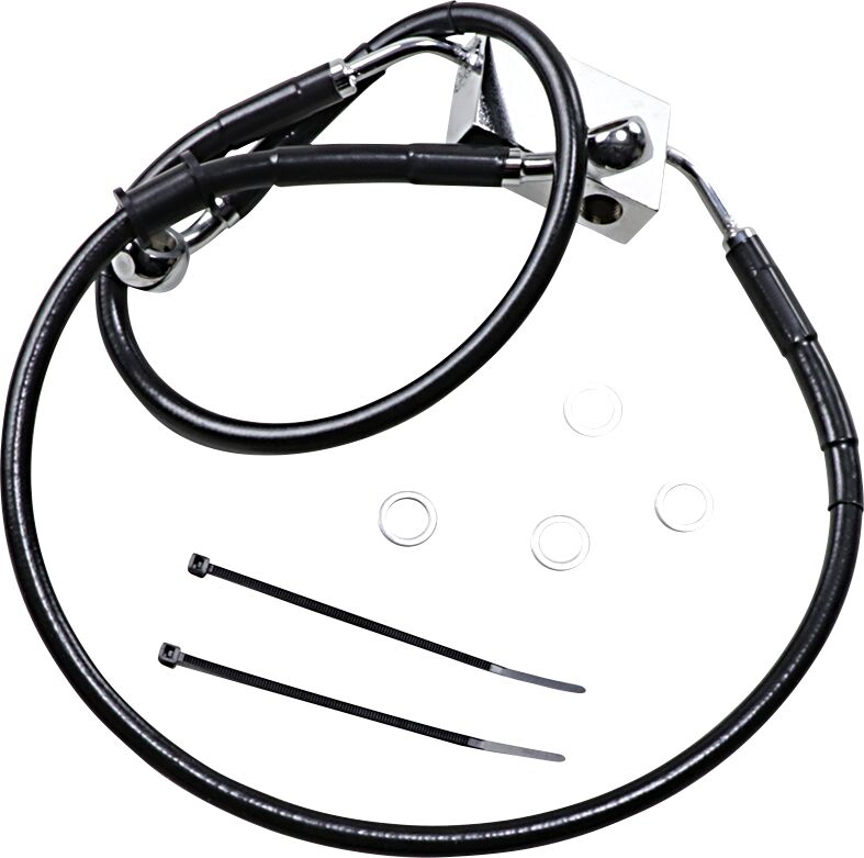 Drag Specialties Extended Length Brake Line #614743-4BLK