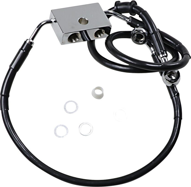 Drag Specialties Extended Length Brake Line #614743-6BLK