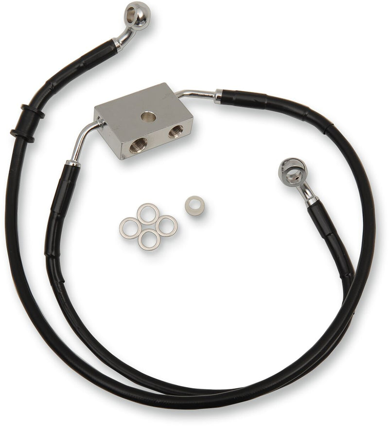Drag Specialties Extended Length Brake Line #614751-12BLK