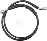 Drag Specialties Front Extended Length Black Vinyl Brake Line w/o ABS +12 for 2014-2022 Harley-Davidson Sportster Forty-Eight - XL 1200X Motorcycles