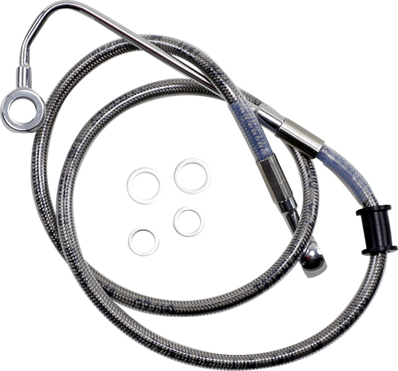 Drag Specialties Stainless Steel Brake Line Kit Fits Harley-Davidson Softail Models 2015-2017