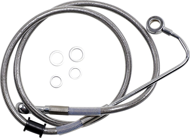 Drag Specialties Extended Length Stainless Steel Brake Line Fits Harley-Davidson Softail Models 2015-2017