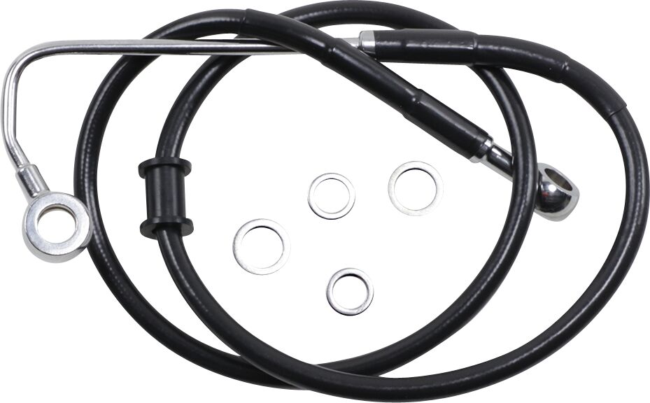Drag Specialties Extended Length Stainless Steel Brake Line #618299-2BLK