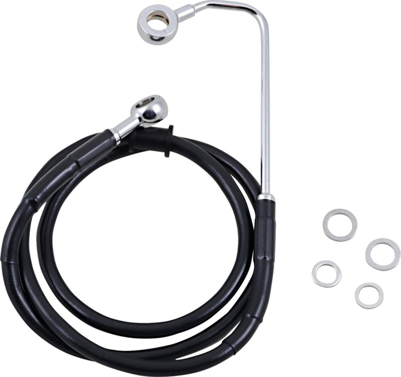 Drag Specialties Extended Length Stainless Steel Brake Line Fits Harley-Davidson Softail Models 2015-2017