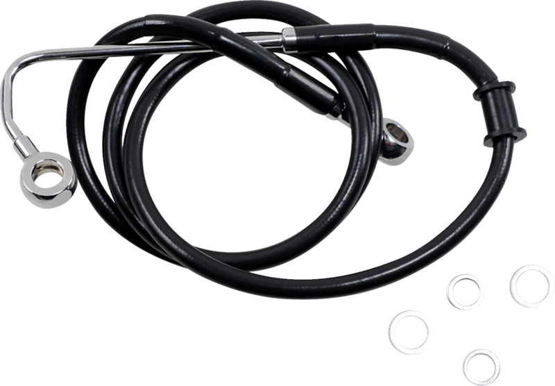 Drag Specialties Extended Length Stainless Steel Brake Line Fits Harley-Davidson Softail Models 2015-2017