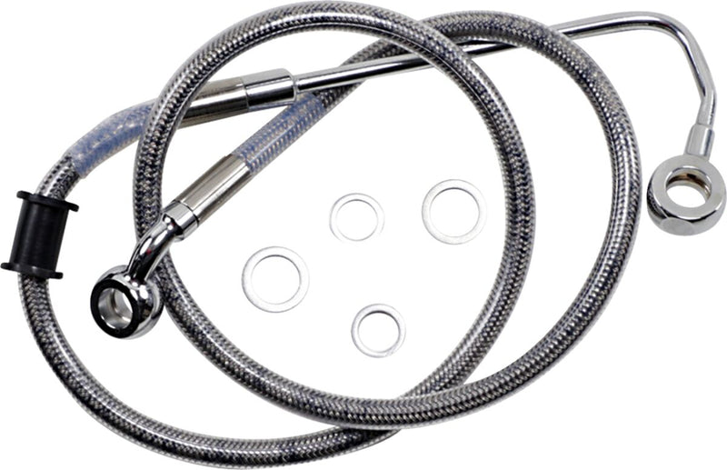 Drag Specialties Stainless Steel Brake Line Kit Fits Harley-Davidson Softail Models 2015-2017