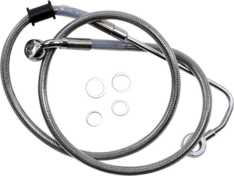 Drag Specialties Extended Length Stainless Steel Brake Line Fits Harley-Davidson Softail Models 2015-2017