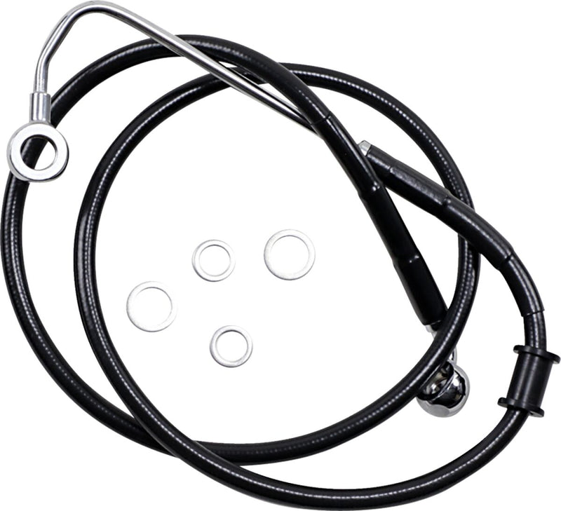 Drag Specialties Extended Length Stainless Steel Brake Line Fits Harley-Davidson Softail Models 2015-2017