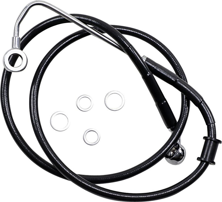 Drag Specialties Extended Length Stainless Steel Brake Line #618300-8BLK