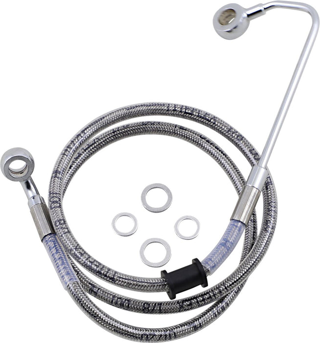 Drag Specialties Extended Length Stainless Steel Brake Line #618302-8