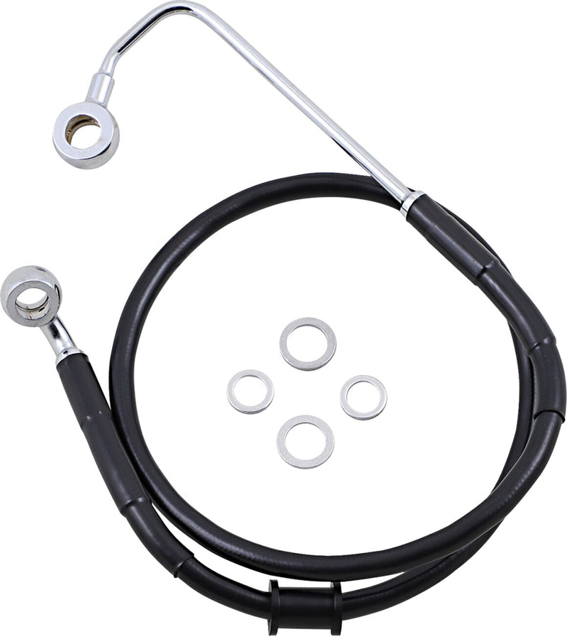 Drag Specialties Stainless Steel Brake Line Kit Fits Harley-Davidson Softail Models 2015-2017