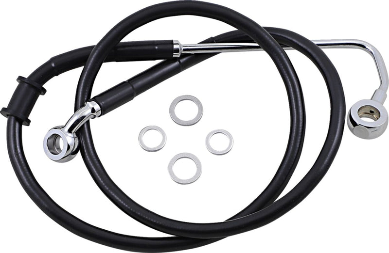 Drag Specialties Extended Length Stainless Steel Brake Line Fits Harley-Davidson Softail Models 2015-2017