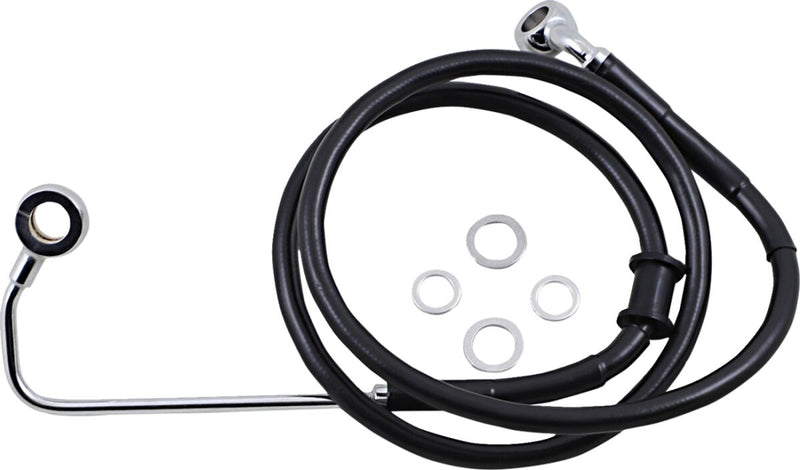 Drag Specialties Extended Length Stainless Steel Brake Line Fits Harley-Davidson Softail Models 2015-2017