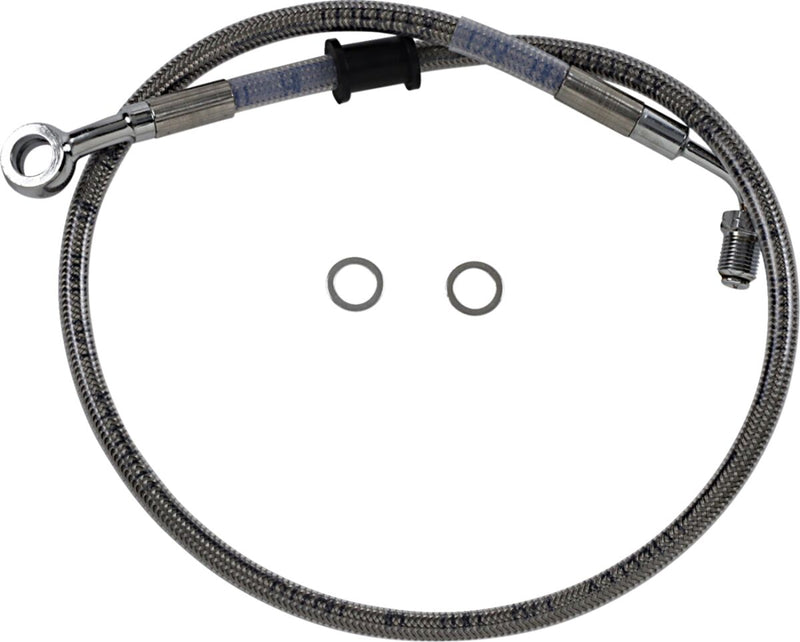 Drag Specialties Stainless Steel Brake Line Kit Fits Harley-Davidson Softail Models 2018-2024