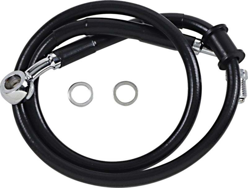 Drag Specialties Extended Length Stainless Steel Brake Line Fits Harley-Davidson Softail Models 2018-2024