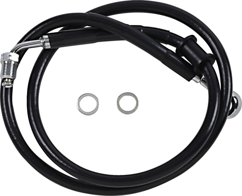 Drag Specialties Extended Length Stainless Steel Brake Line Fits Harley-Davidson Softail Models 2018-2024