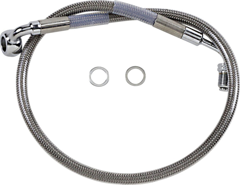 Drag Specialties Stainless Steel Brake Line Kit Fits Harley-Davidson Softail Models 2018-2023