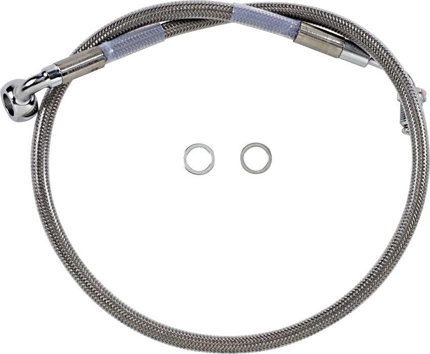 Drag Specialties Extended Length Stainless Steel Brake Line #618601-4