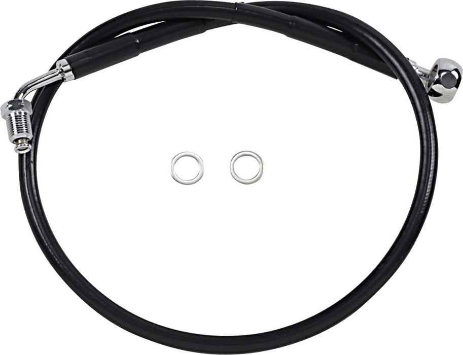 Drag Specialties Extended Length Stainless Steel Brake Line #618601-4BLK