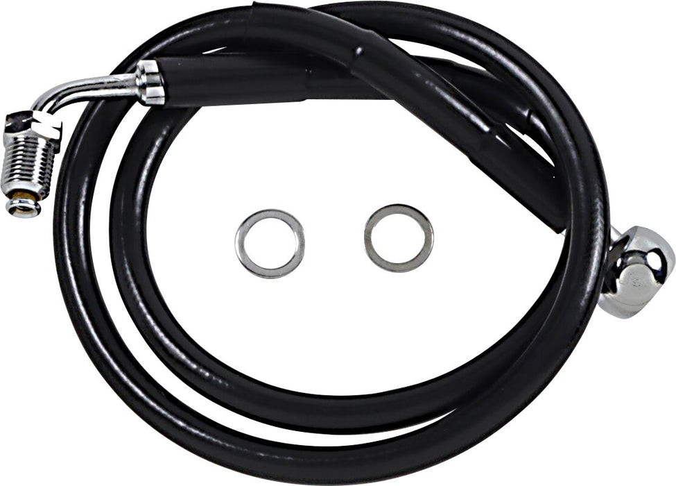 Drag Specialties Extended Length Stainless Steel Brake Line #618601-6BLK