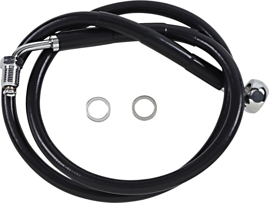 Drag Specialties Extended Length Stainless Steel Brake Line #618601-10BLK