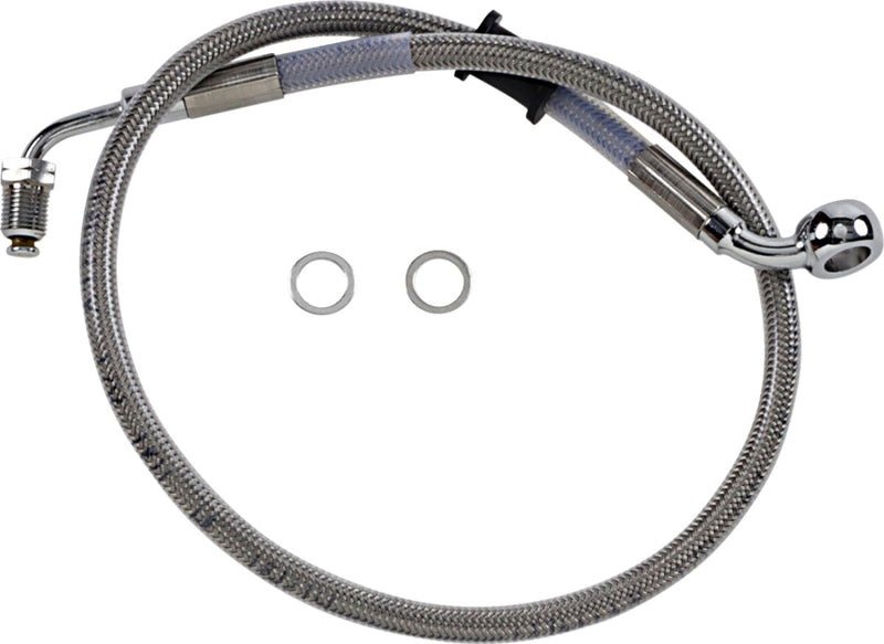 Drag Specialties Stainless Steel Brake Line Kit Fits Harley-Davidson Softail Models 2018-2024