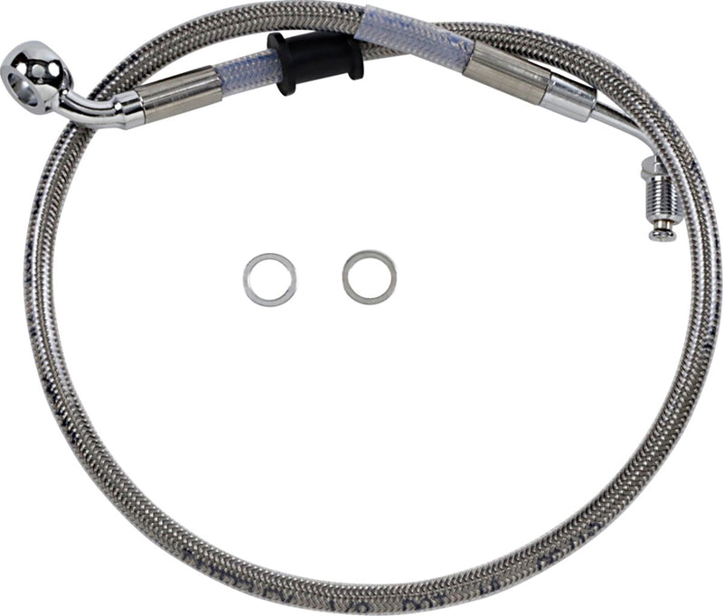 Drag Specialties Extended Length Stainless Steel Brake Line Fits Harley-Davidson Softail Models 2018-2024