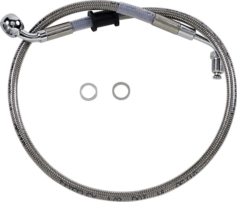 Drag Specialties Extended Length Stainless Steel Brake Line #618604-2