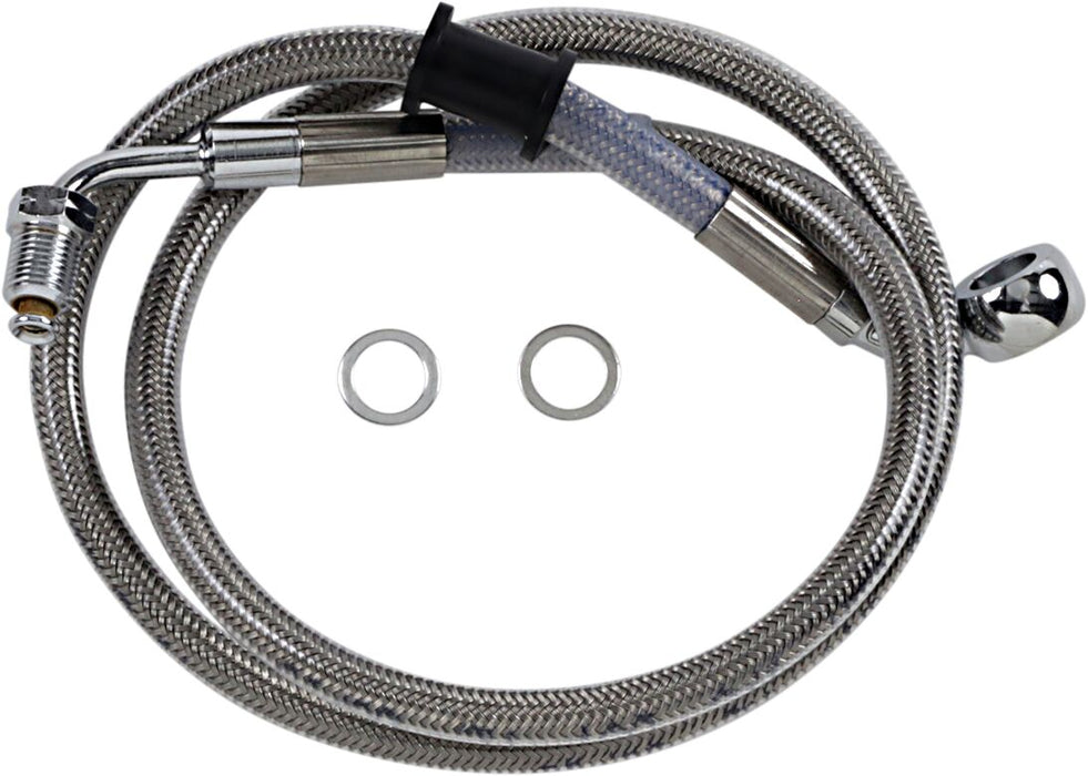 Drag Specialties Extended Length Stainless Steel Brake Line #618604-8