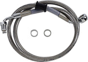 Drag Specialties Extended Length Stainless Steel Brake Line Fits Harley-Davidson Softail Models 2018-2024