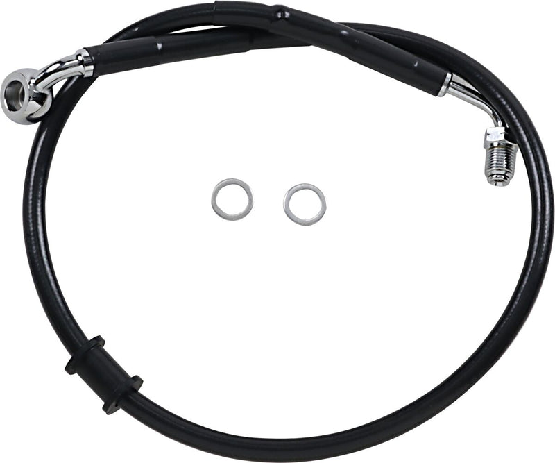 Drag Specialties Extended Length Stainless Steel Brake Line Fits Harley-Davidson Softail Models 2018-2024