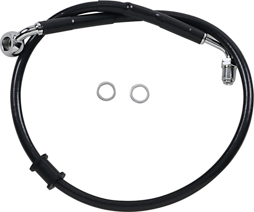 Drag Specialties Extended Length Stainless Steel Brake Line #618604-2BLK