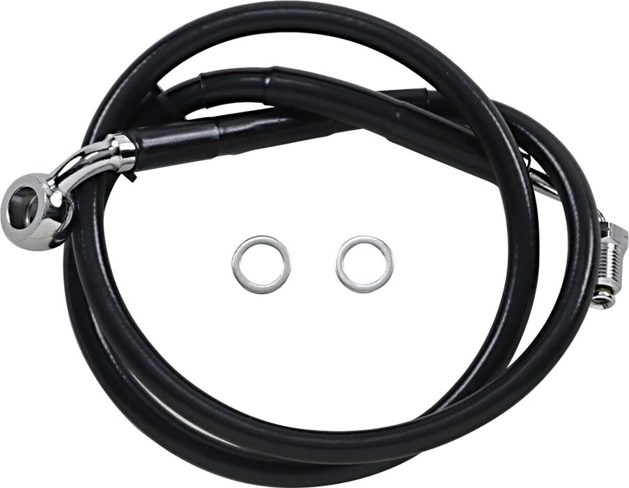 Drag Specialties Extended Length Stainless Steel Brake Line #618604-8BLK