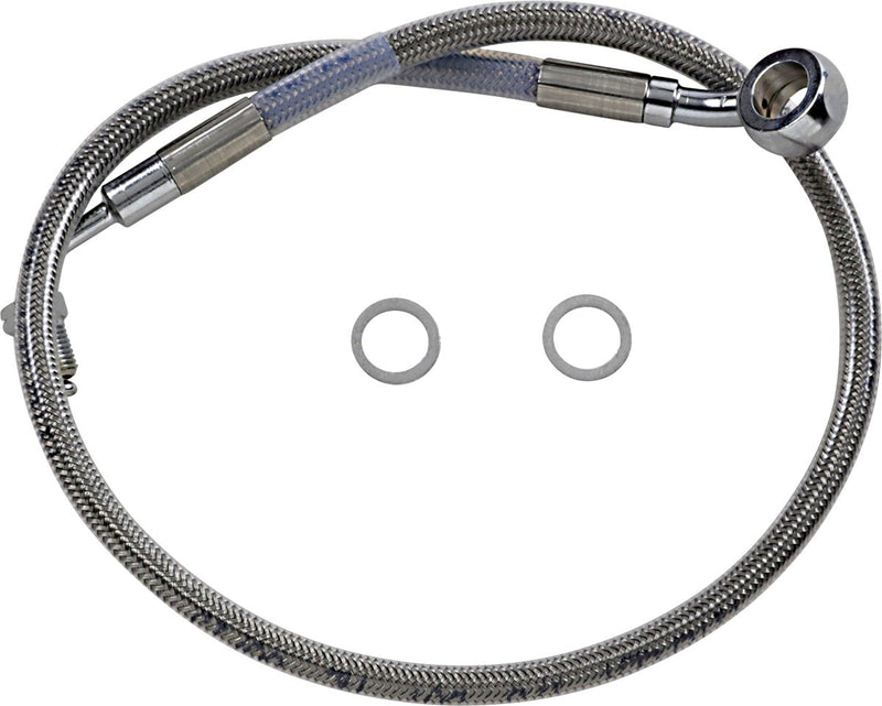 Drag Specialties Extended Length Stainless Steel Brake Line Fits Harley-Davidson Softail Models 2018-2024