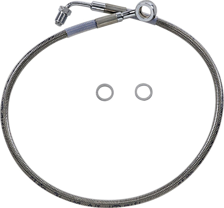 Drag Specialties Extended Length Stainless Steel Brake Line #618631-4