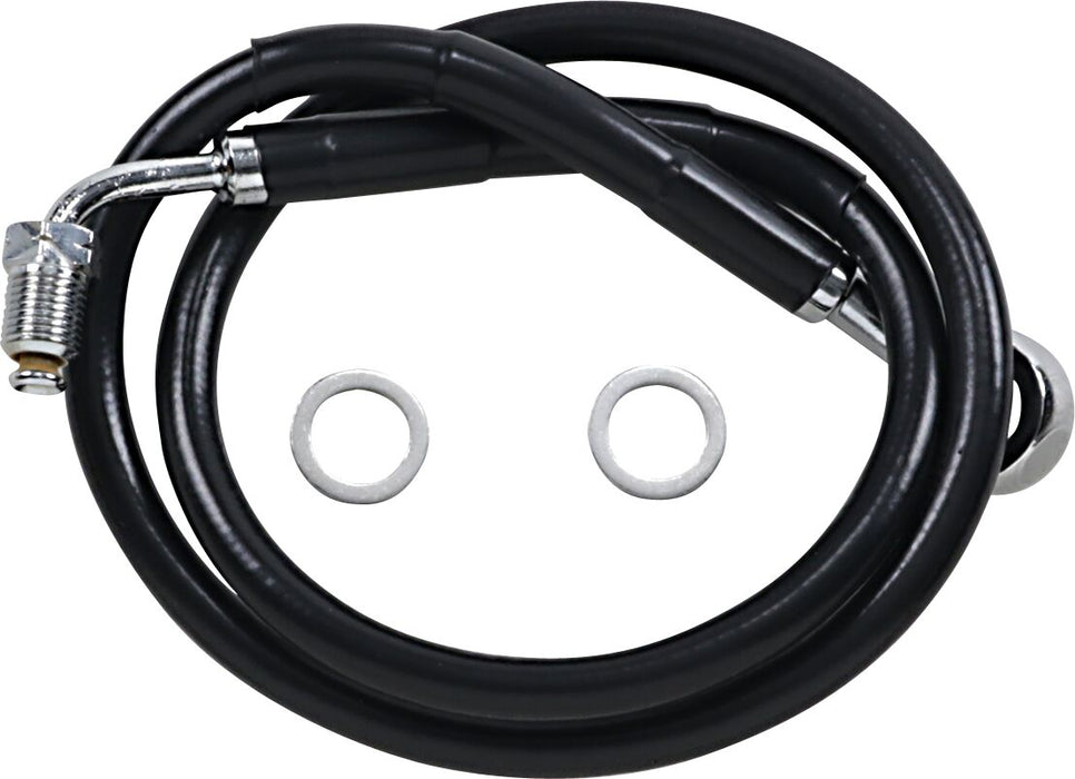 Drag Specialties Extended Length Stainless Steel Brake Line #618631-6BLK